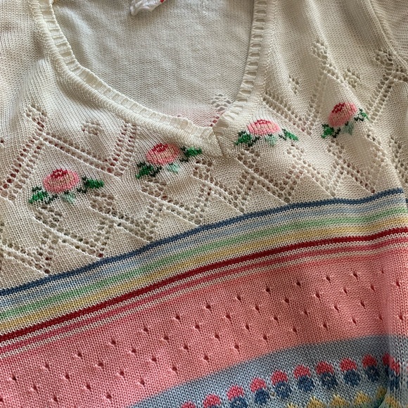 Vintage knit pastel sweater - Picture 4 of 4